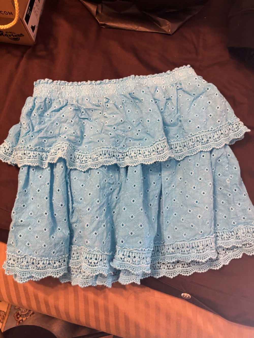 Boutique eyelet skirt